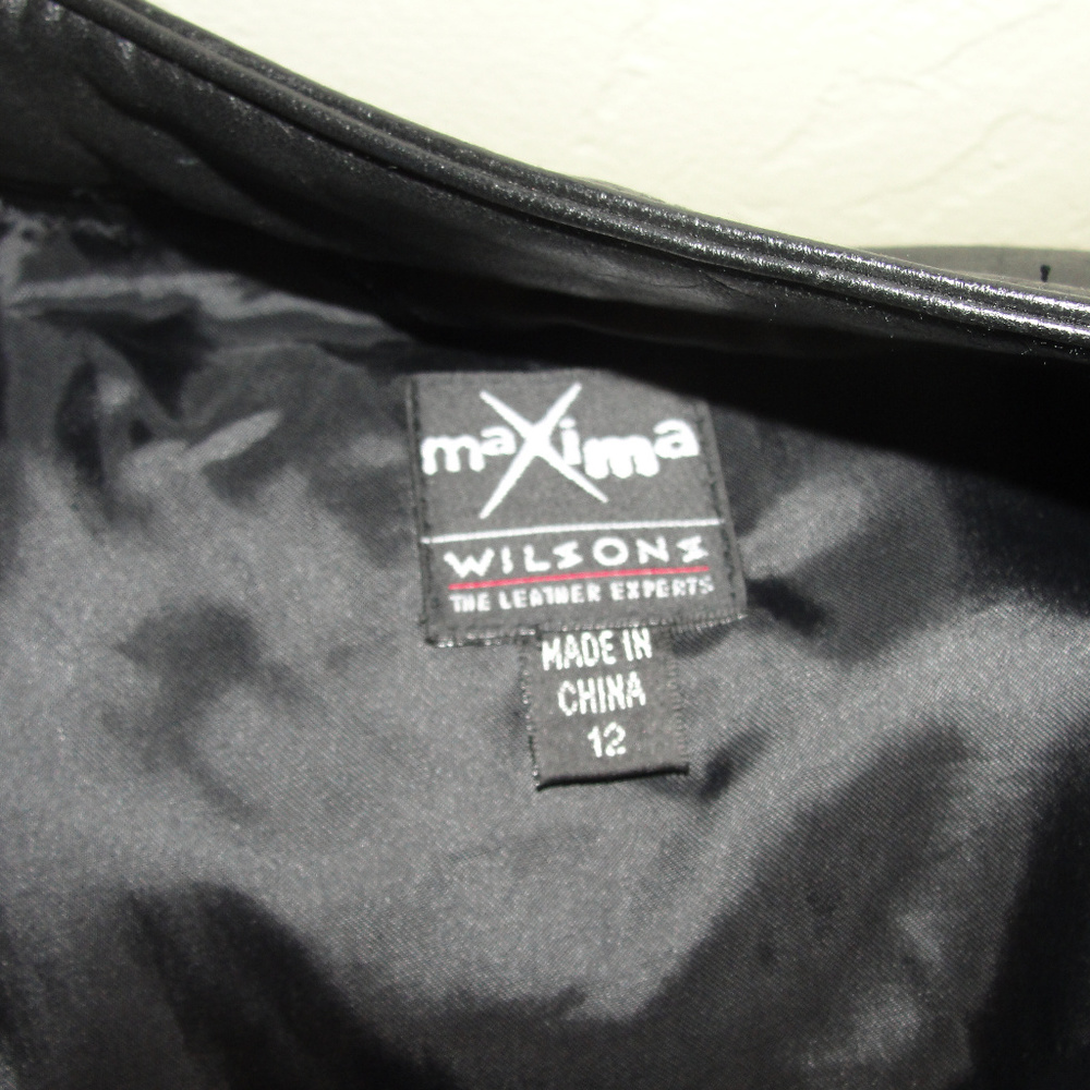 maxima leather pants size 12